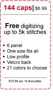 Monthly Embroidery Coupon